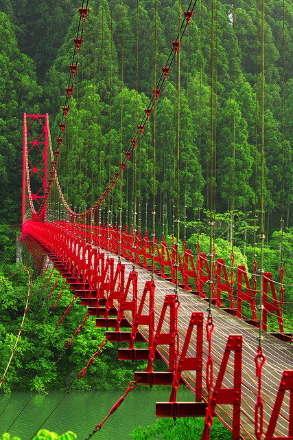 Red Bridge, Aridagawacho, Japan