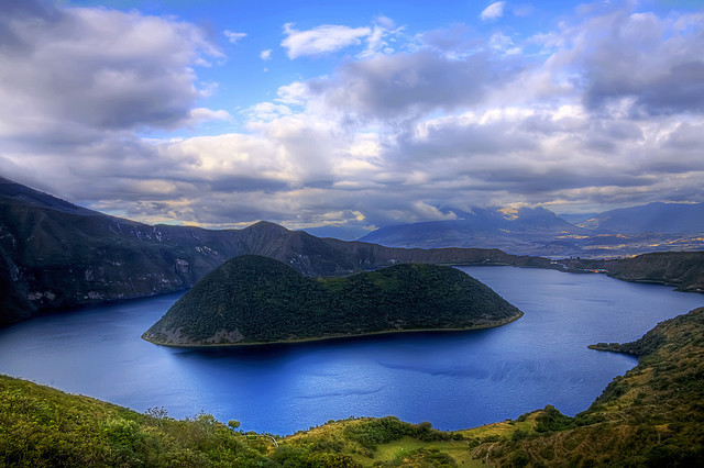 Laguna Cuicocha is a 3 km wide caldera and crater lake at the foot of Cotacachi Volcano in the Cordillera Occidental of the Ecuadorian Andes. Its name comes from...