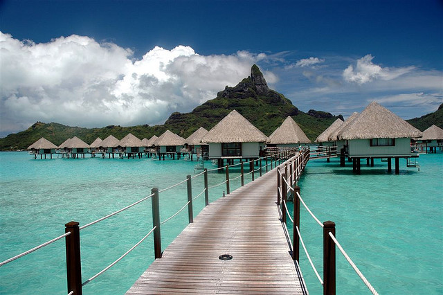 by Travelling Addict on Flickr.Bora Bora Pearl Beach Resort - French Polynesia.