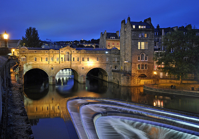 by Ricardodaforce on Flickr.Pulteney Bridge night view - city of Bath, England.