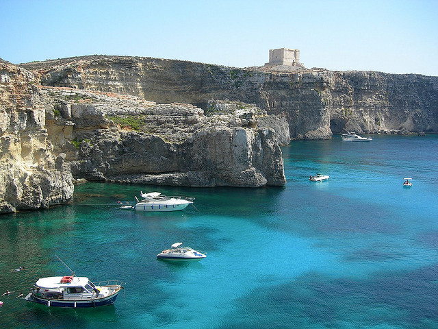 by Graphicview Photo on Flickr.The Blue Lagoon - Camino Island, Malta.