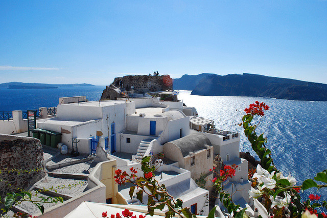 by Jeka World Photography on Flickr.Oia is a former community on the islands of Thira  and Therasia, in the Cyclades, Greece.