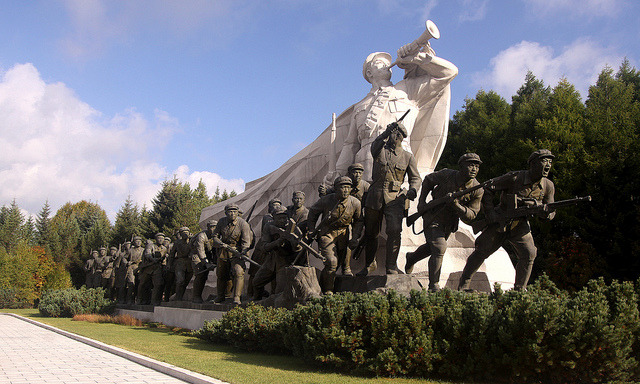 by Retlaw Snellac on Flickr.Samjiyon Grand Monument at Lake Samji, North Korea.