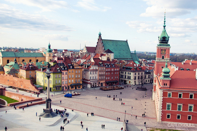 by CarlosBull on Flickr.Old city of Warsaw, the capital of Poland.
