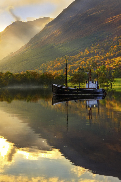 Autumn Lake, West Highlands, Scotland