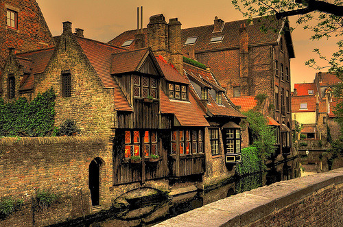 Dusk, Bruges, Belgium