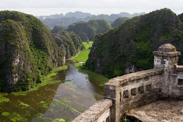 by LilouTravel on Flickr.Viewpoint in Tam Coc, northern Vietnam.