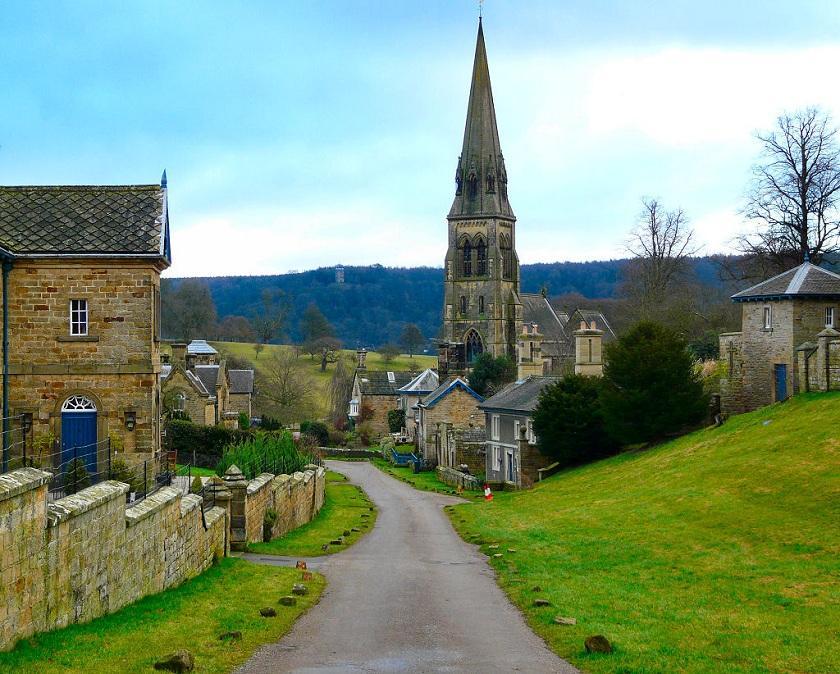 Edensor Village, Derbyshire, England