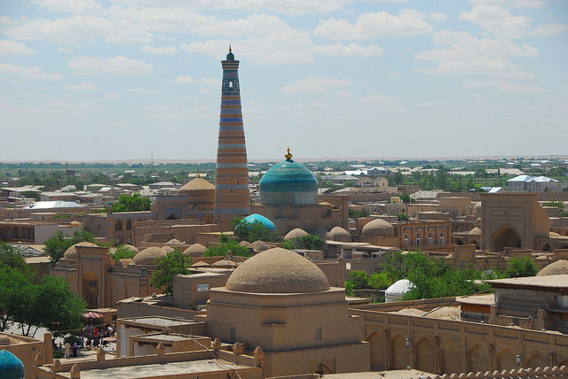 Islam Khoja Minaret in Khiva, Uzbekistan