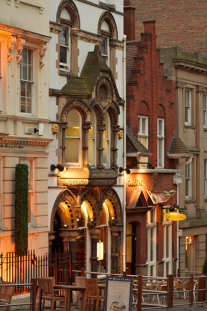 Victorian Street, Nottingham, Great Britain