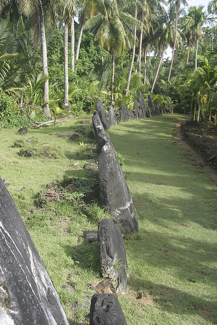 Stone Money Bank in Yap Island, Micronesia