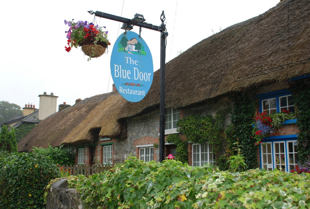 The Blue Door restaurant in Adare village, Co. Limerick, Ireland