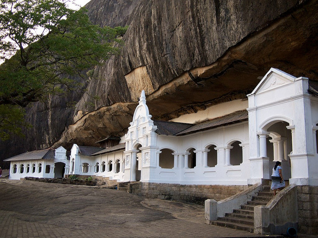 Rock Cave Temple in Dambulla, Sri Lanka