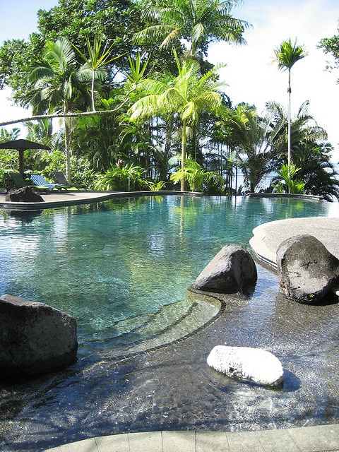 Pool at Sinalei Reef Resort, Samoa