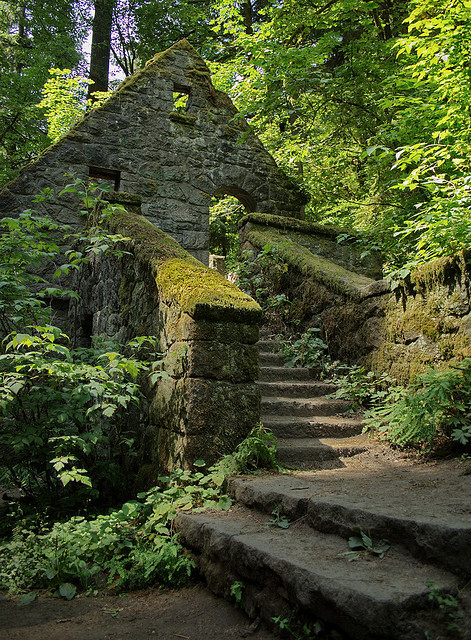 The Stone House in Forest Park, Portland, USA