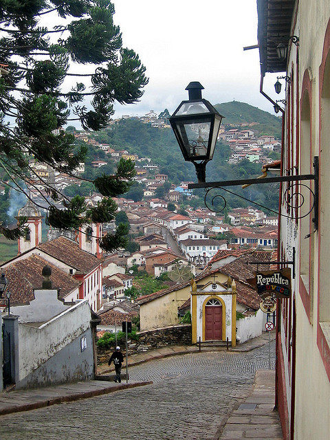 Rua dos Paulistas in Ouro Preto, Minas Gerais, Brazil