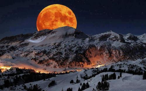 Moonrise, Sequoia National Park, Sierra, Nevada