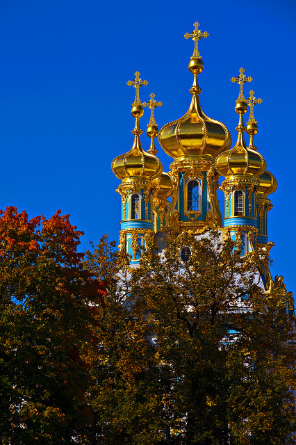 Golden Domes of Catherine’s Palace, Tsarskoye Selo, Russia