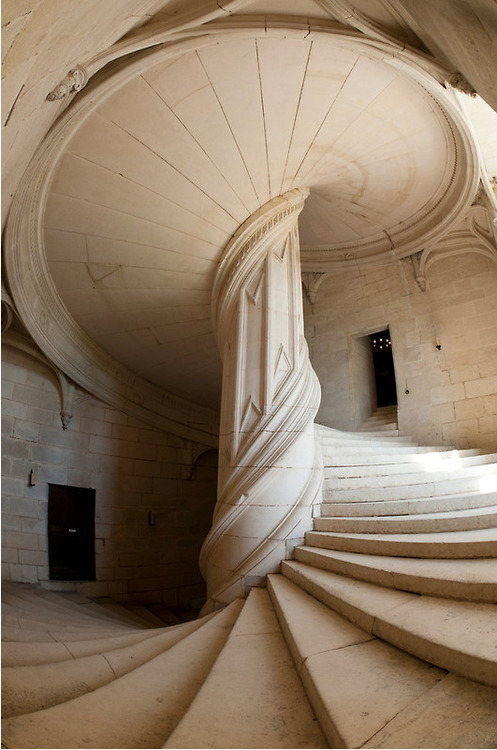da Vinci Staircase, La Rochefoucauld, France