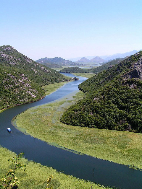 Skadar Lake near Rijeka Crnojevica in southern Montenegro