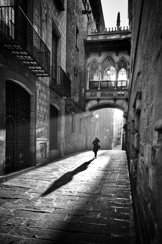 Ancient Street, Barcelona, Spain