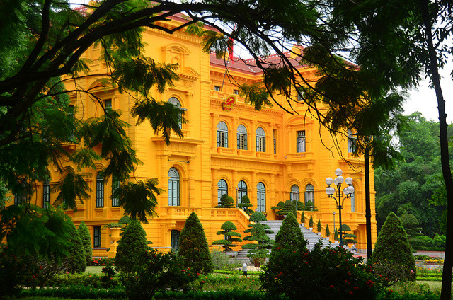 French Colonial Palace in Hanoi, Vietnam