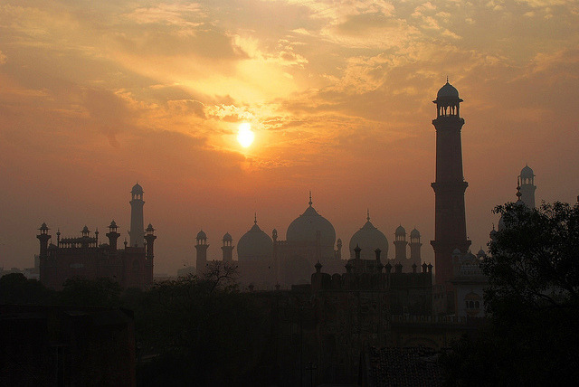 Old City skyline from the fort in Lahore, Pakistan