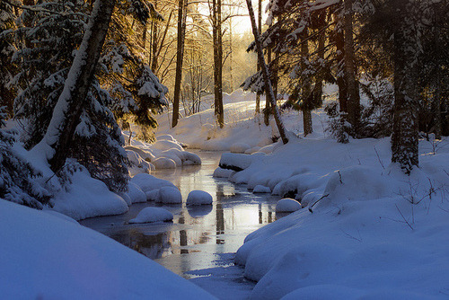 Winter Stream, Finland