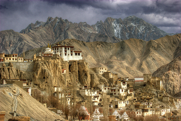 Lamayuru Monastery, north of the Himalaya range in Ladakh, India