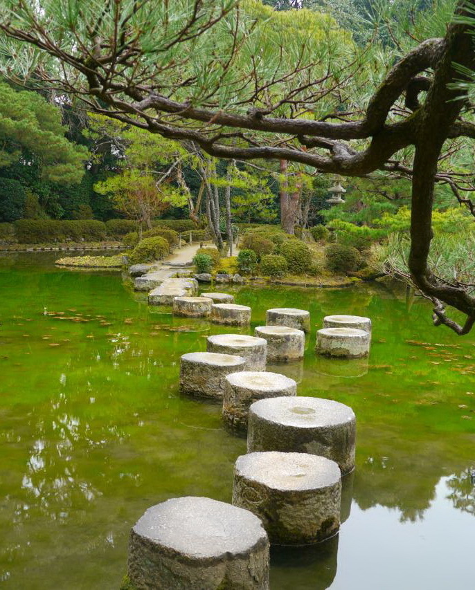 Heian Shrine Gardens in Kyoto, Japan