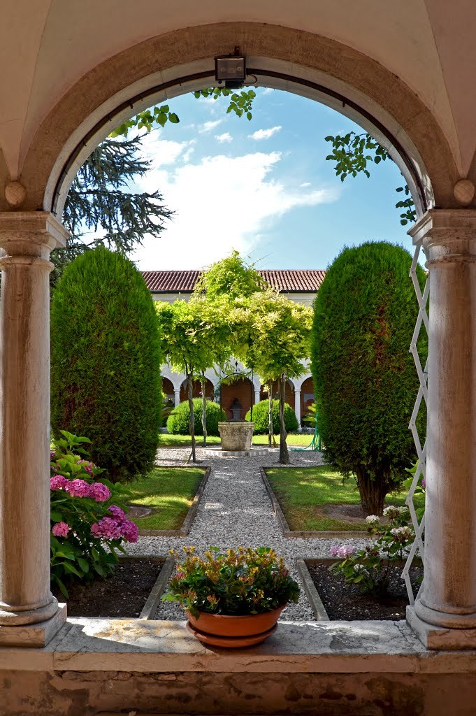 Monastery gardens at San Lazzaro degli Armeni, Veneto / Italy